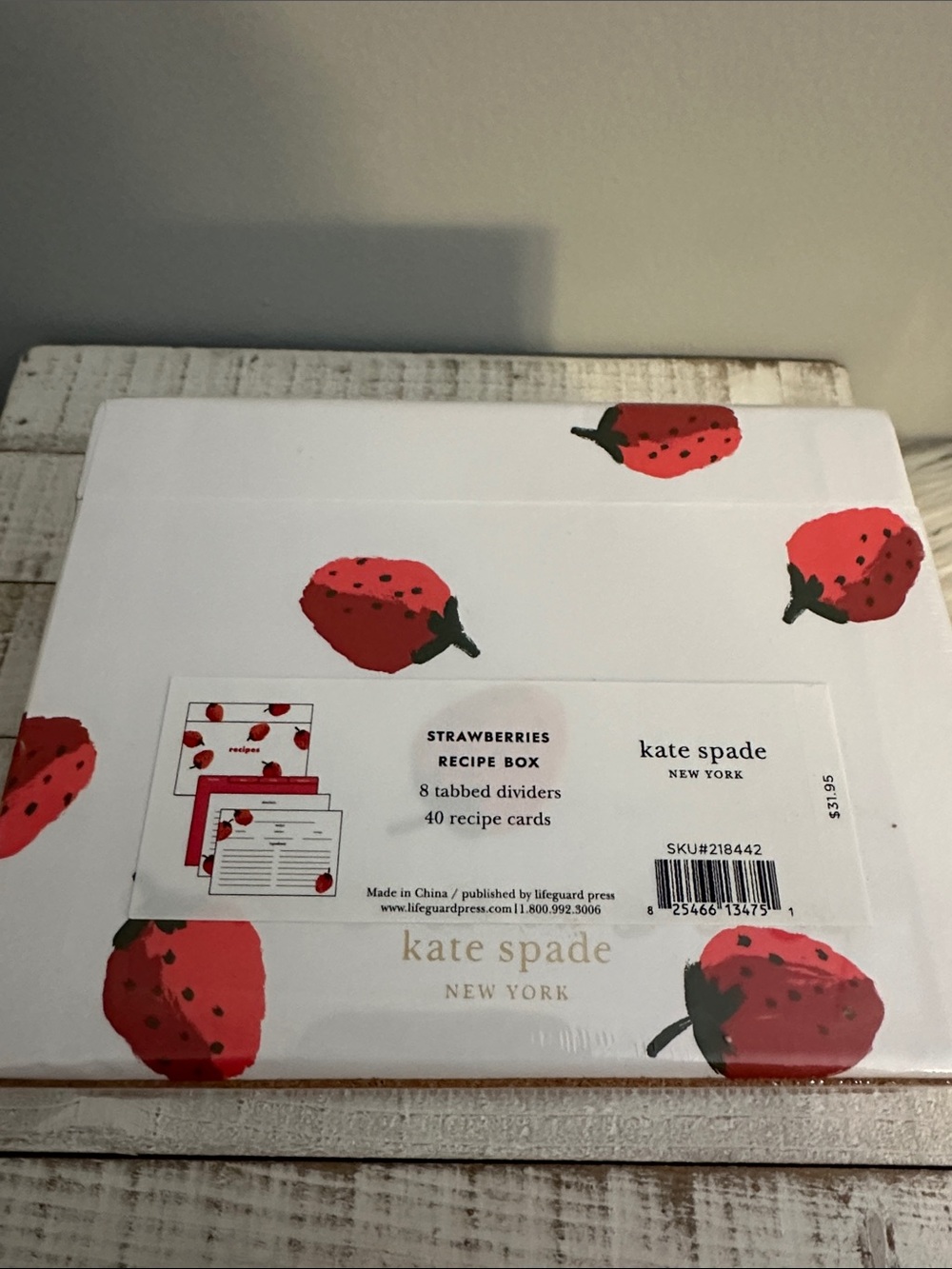 Nwt Kate spade strawberries recipe box - Picture 8 of 8